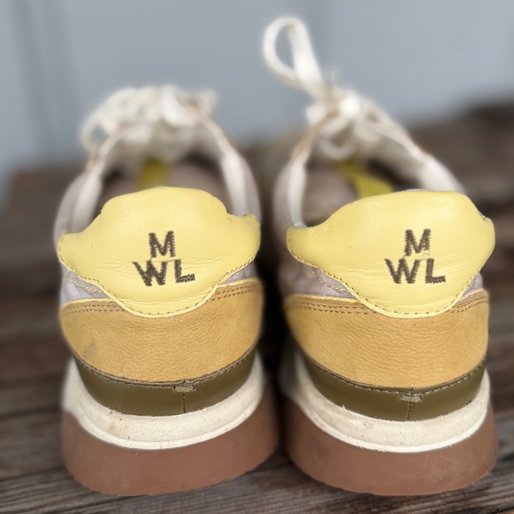 Madewell kickoff trainer Cream and Yellow‎ Women's Sneakers size 8.5 - Picture 3 of 8